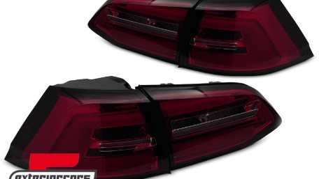 Full LED stražnja svjetla SEQ žmigavci (crvena/smoke) / VW Golf 7 (2013-2017) karavan, LDVWS6