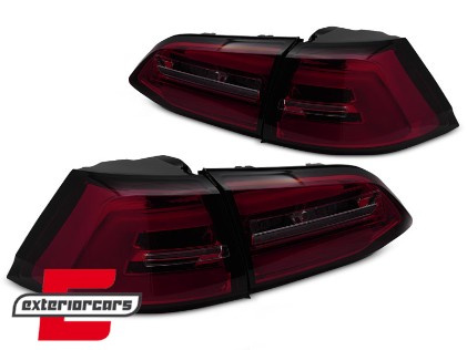 Full LED stražnja svjetla SEQ žmigavci (crvena/smoke) / VW Golf 7 (2013-2017) karavan, LDVWS6