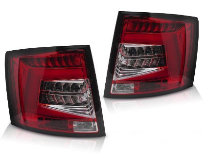 Full LED stražnja svjetla SEQ žmigavci (crveno-bijelo) / Škoda Octavia III karavan (2012-2016), LDSK21