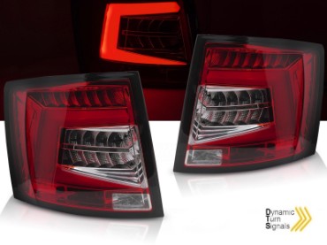 Full LED stražnja svjetla SEQ žmigavci (crveno-bijelo) / Škoda Octavia III karavan (2012-2019), LDSK18