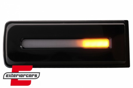 Full LED stražnja svjetla SEQ žmigavci Facelift 2018 dizajn (crna) / Mercedes G-klasa W463 (2008-2017), TLMBW463NLB