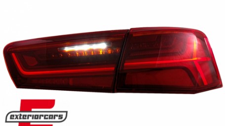 Full LED stražnja svjetla SEQ žmigavci Facelift dizajn (crvena/kristal) / Audi A6 4G C7 limuzina (2011-2014), LDAUG0