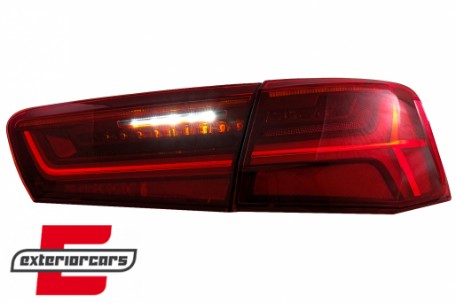 Full LED stražnja svjetla SEQ žmigavci Facelift dizajn (crvena/kristal) / Audi A6 4G C7 limuzina (2011-2014), LDAUG0