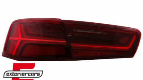 Full LED stražnja svjetla SEQ žmigavci Facelift dizajn (crvena/kristal) / Audi A6 4G C7 limuzina (2011-2014), LDAUG0
