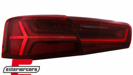 Full LED stražnja svjetla SEQ žmigavci Facelift dizajn (crvena/kristal) / Audi A6 4G C7 limuzina (2011-2014), LDAUG0
