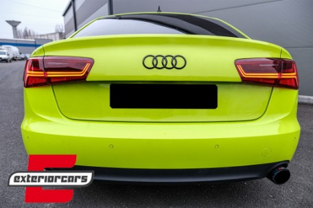 Full LED stražnja svjetla SEQ žmigavci Facelift dizajn (crvena/kristal) / Audi A6 4G C7 limuzina (2011-2014), LDAUG0