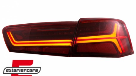 Full LED stražnja svjetla SEQ žmigavci Facelift dizajn (crvena/kristal) / Audi A6 4G C7 limuzina (2011-2014), LDAUG0