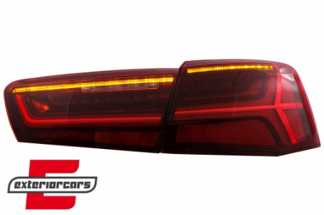 Full LED stražnja svjetla SEQ žmigavci Facelift dizajn (crvena/kristal) / Audi A6 4G C7 limuzina (2011-2014), LDAUG0