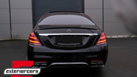 Full LED stražnja svjetla SEQ žmigavci Facelift dizajn (crvena/kristal) / Mercedes S-klasa W222 (2013-2017), TLMBW222F