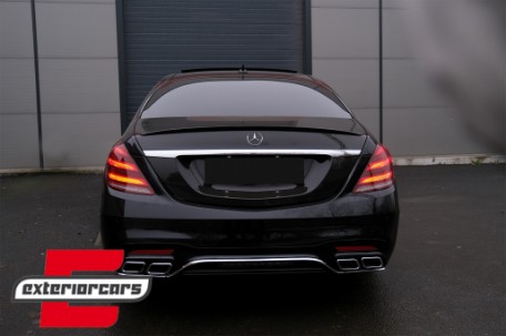 Full LED stražnja svjetla SEQ žmigavci Facelift dizajn (crvena/kristal) / Mercedes S-klasa W222 (2013-2017), TLMBW222F