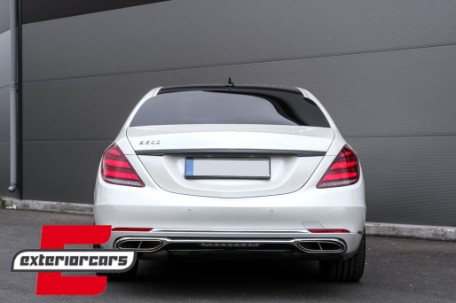 Full LED stražnja svjetla SEQ žmigavci Facelift dizajn (crvena/kristal) / Mercedes S-klasa W222 (2013-2017), TLMBW222F