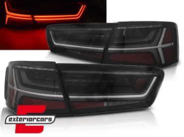Full LED stražnja svjetla SEQ žmigavci Facelift dizajn (smoke) / Audi A6 4G C7 limuzina (2011-2014), LDAUG1