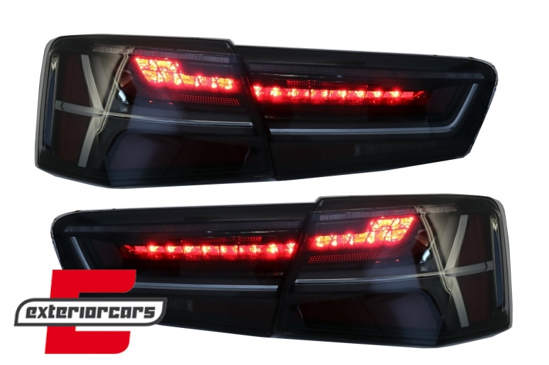 Full LED stražnja svjetla SEQ žmigavci Facelift dizajn (smoke) / Audi A6 4G C7 limuzina (2011-2014), LDAUG1