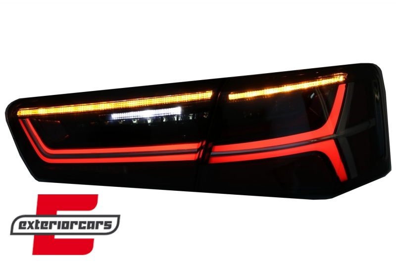 Full LED stražnja svjetla SEQ žmigavci Facelift dizajn (smoke) / Audi A6 4G C7 limuzina (2011-2014), LDAUG1