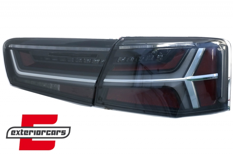 Full LED stražnja svjetla SEQ žmigavci Facelift dizajn (smoke) / Audi A6 4G C7 limuzina (2011-2014), LDAUG1