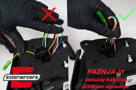Full LED stražnja svjetla SEQ žmigavci Facelift G7.5 look (crvena) / VW Golf 7 & 7.5 VII (2012-2019), LDVWV0