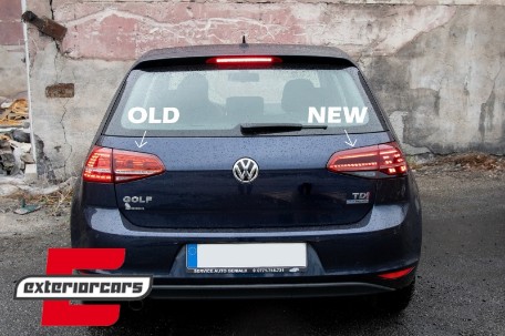 Full LED stražnja svjetla SEQ žmigavci Facelift G7.5 look (crvena) / VW Golf 7 & 7.5 VII (2012-2019), LDVWV0