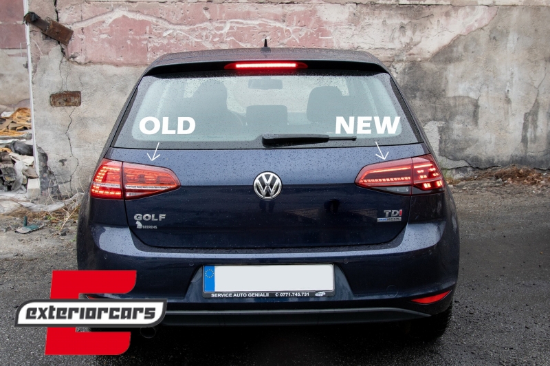 Full LED stražnja svjetla SEQ žmigavci Facelift G7.5 look (crvena) / VW Golf 7 & 7.5 VII (2012-2019), LDVWV0