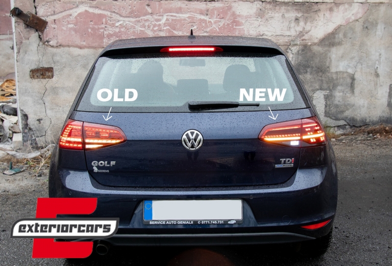 Full LED stražnja svjetla SEQ žmigavci Facelift G7.5 look (crvena) / VW Golf 7 & 7.5 VII (2012-2019), LDVWV0