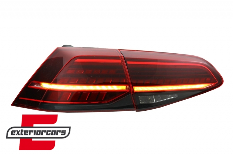 Full LED stražnja svjetla SEQ žmigavci Facelift G7.5 look (crvena) / VW Golf 7 & 7.5 VII (2012-2019), LDVWV0