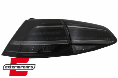 Full LED stražnja svjetla SEQ žmigavci Facelift G7.5 look (smoke) / VW Golf 7 & 7.5 VII (2012-2019), LDVWV1