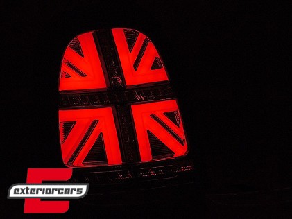 Full LED stražnja svjetla SEQ žmigavci JCW dizajn (smoke) / MINI ONE F55 F56 F57 3V 5V Cabrio (2014-2018), LDMC14