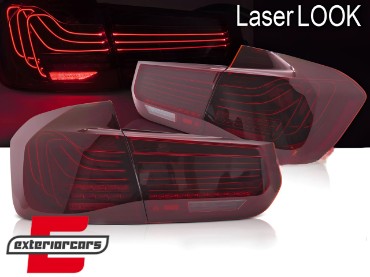 Full LED stražnja svjetla SEQ žmigavci LASER look (crvena) / BMW serije 3 F30 F35 F80 (2011-2019), LDBMM5