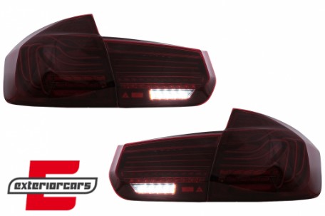 Full LED stražnja svjetla SEQ žmigavci LASER look (crvena) / BMW serije 3 F30 F35 F80 (2011-2019), LDBMM5
