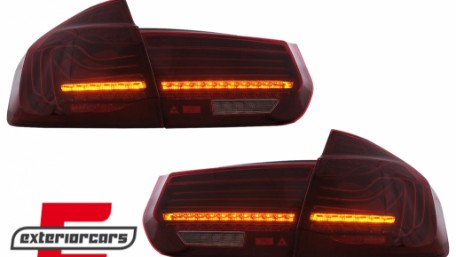 Full LED stražnja svjetla SEQ žmigavci LASER look (crvena) / BMW serije 3 F30 F35 F80 (2011-2019), LDBMM5
