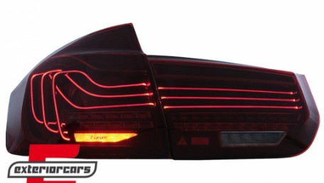 Full LED stražnja svjetla SEQ žmigavci LASER look (crvena) / BMW serije 3 F30 F35 F80 (2011-2019), LDBMM5