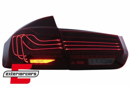 Full LED stražnja svjetla SEQ žmigavci LASER look (crvena) / BMW serije 3 F30 F35 F80 (2011-2019), LDBMM5