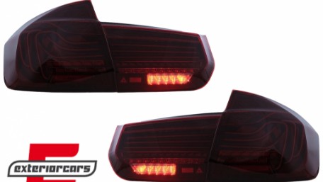 Full LED stražnja svjetla SEQ žmigavci LASER look (crvena) / BMW serije 3 F30 F35 F80 (2011-2019), LDBMM5