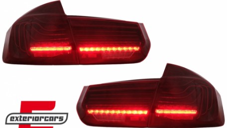 Full LED stražnja svjetla SEQ žmigavci LASER look (crvena) / BMW serije 3 F30 F35 F80 (2011-2019), LDBMM5