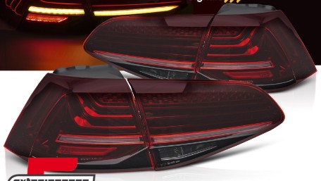 Full LED stražnja svjetla SEQ žmigavci LASER look (crvena) / VW Golf 7 & 7.5 VII (2012-2019), LDVWW6