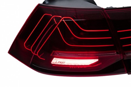 Full LED stražnja svjetla SEQ žmigavci LASER look (crvena) / VW Golf 7 & 7.5 VII (2012-2019), LDVWW6