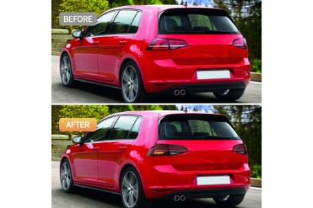 Full LED stražnja svjetla SEQ žmigavci LASER look (crvena) / VW Golf 7 & 7.5 VII (2012-2019), LDVWW6