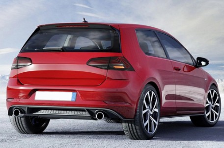 Full LED stražnja svjetla SEQ žmigavci LASER look (crvena) / VW Golf 7 & 7.5 VII (2012-2019), LDVWW6