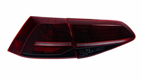 Full LED stražnja svjetla SEQ žmigavci LASER look (crvena) / VW Golf 7 & 7.5 VII (2012-2019), LDVWW6