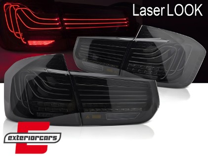 Full LED stražnja svjetla SEQ žmigavci LASER look (smoke) / BMW serije 3 F30 F35 F80 (2011-2019), LDBMM6