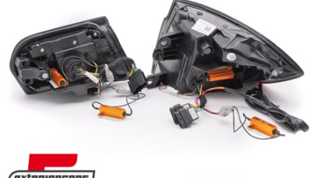 Full LED stražnja svjetla SEQ žmigavci LASER look (smoke) / BMW serije 3 F30 F35 F80 (2011-2019), LDBMM6