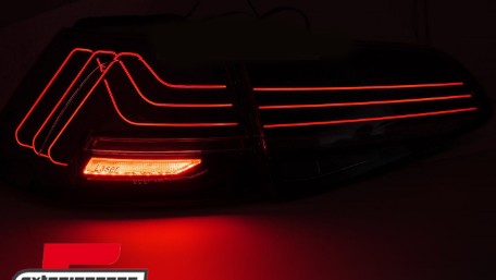 Full LED stražnja svjetla SEQ žmigavci LASER look (smoke) / VW Golf 7 & 7.5 VII (2012-2019), LDVWW7