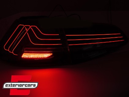 Full LED stražnja svjetla SEQ žmigavci LASER look (smoke) / VW Golf 7 & 7.5 VII (2012-2019), LDVWW7