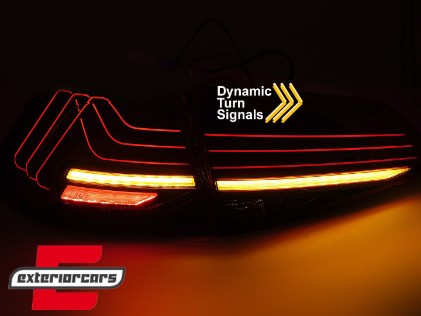 Full LED stražnja svjetla SEQ žmigavci LASER look (smoke) / VW Golf 7 & 7.5 VII (2012-2019), LDVWW7