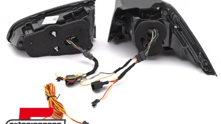 Full LED stražnja svjetla SEQ žmigavci LASER look (smoke) / VW Golf 7 & 7.5 VII (2012-2019), LDVWW7