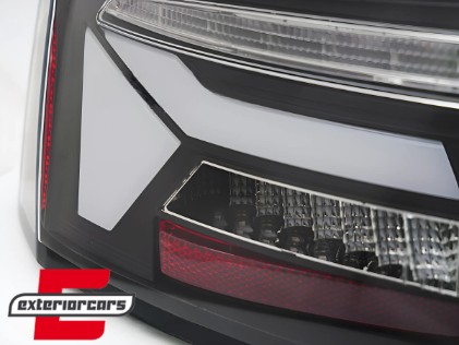 Full LED stražnja svjetla SEQ žmigavci LedBar dizajn (crna) / Audi A5 8T Facelift (2012-2016), LDAUJ2