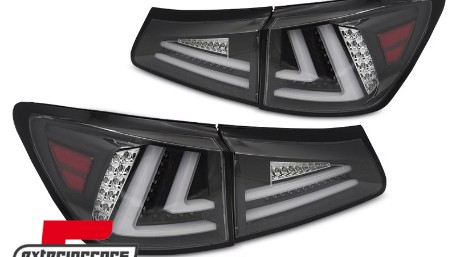 Full LED stražnja svjetla SEQ žmigavci LedBar dizajn (crna) / Lexus IS XE20 (2006-2012), LDLE10