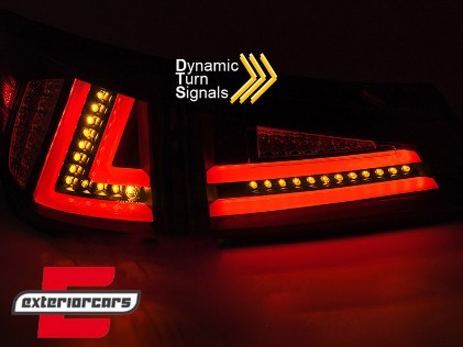 Full LED stražnja svjetla SEQ žmigavci LedBar dizajn (crvena/kristal) / Lexus IS XE20 (2006-2012), LDLE11