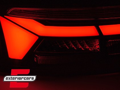 Full LED stražnja svjetla SEQ žmigavci LedBar dizajn (crvena/smoke) / Audi A5 8T Facelift (2012-2016), LDAUJ4