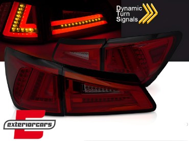 Full LED stražnja svjetla SEQ žmigavci LedBar dizajn (crvena/smoke) / Lexus IS XE20 (2006-2012), LDLE12