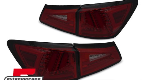 Full LED stražnja svjetla SEQ žmigavci LedBar dizajn (crvena/smoke) / Lexus IS XE20 (2006-2012), LDLE12